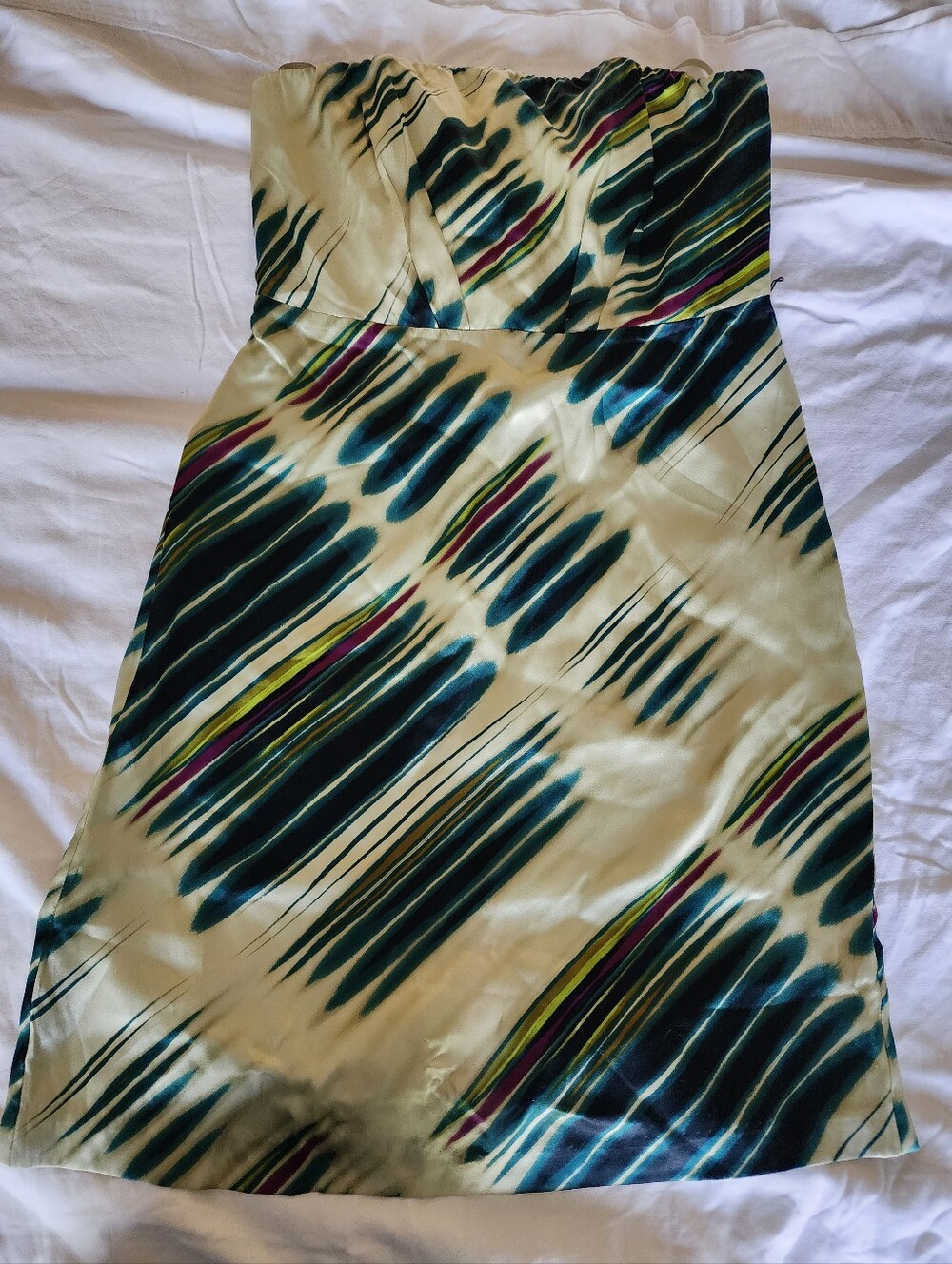 Limited Strapless Silk Dress